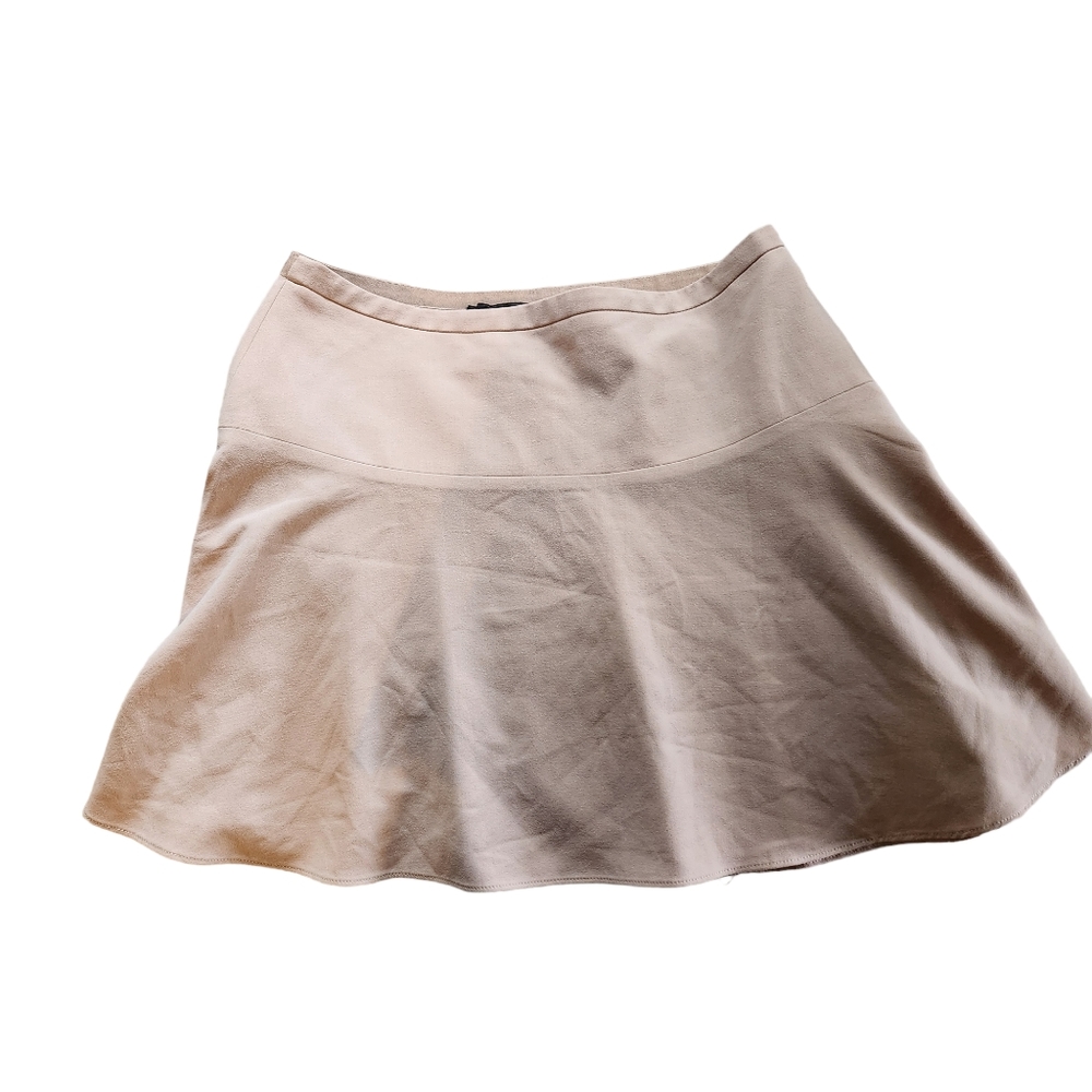 🤩BCBGMaxAzria Women's Light Pink Lined Skater Skirt Size Medium  B35